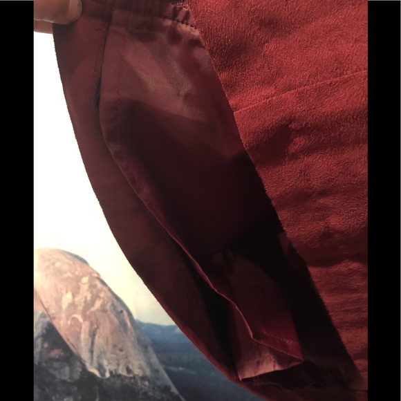 Olive & Oak Faux Suede zip dress size S - Picture 3 of 4